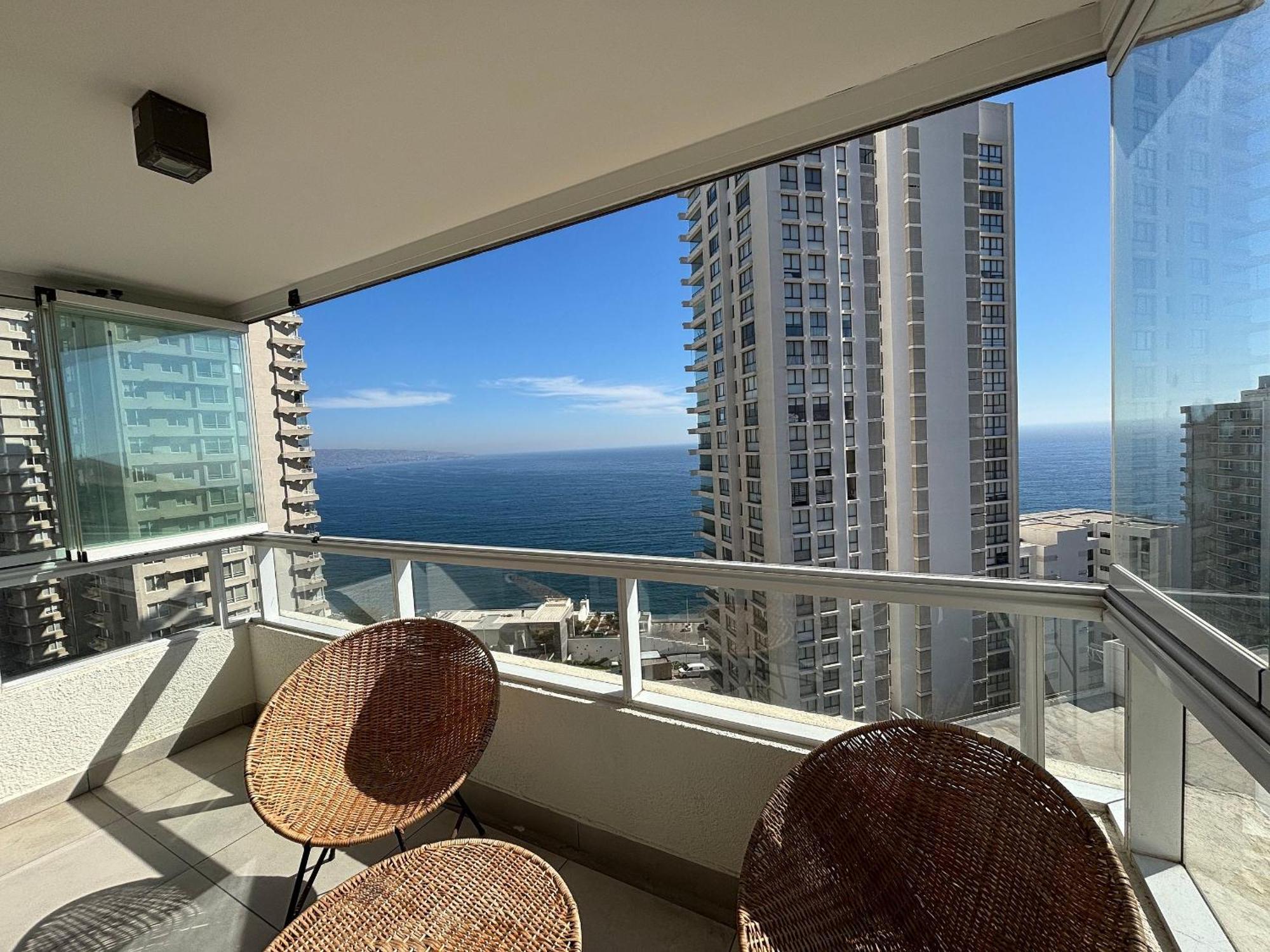 Depto Vista Al Mar Con Buena Ubicacion Apartamento Vina del Mar